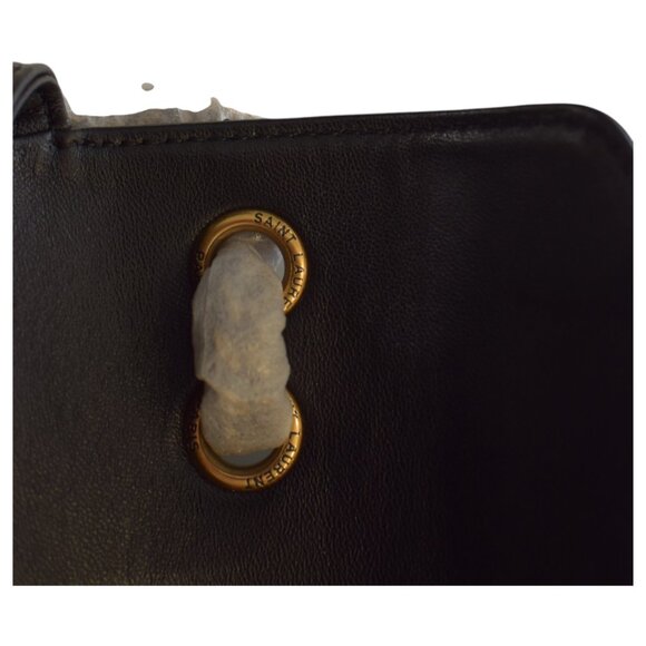 Yves Saint Laurent LOULOU small in MATELASSÉ black lambskin leather shoulder bag - Picture 14 of 16